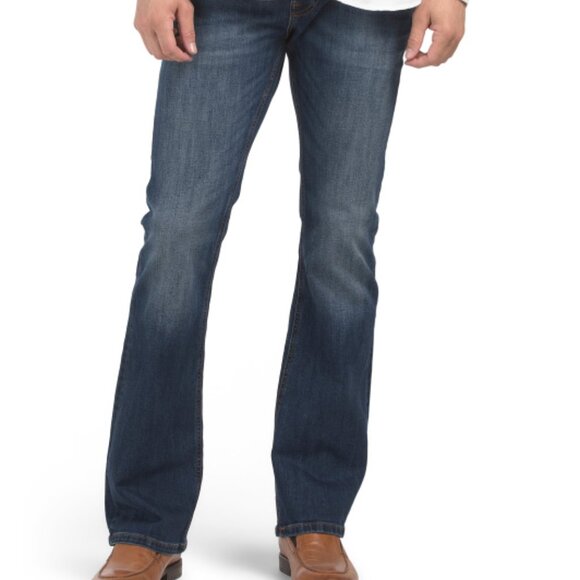 NEW DIESEL Zanity Slim Bootcut Jeans IN mid blue for men 925 6t3 - Picture 2 of 4